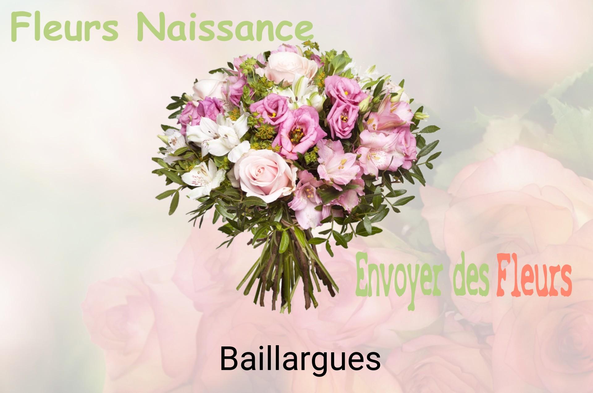 Bouquet de fleurs de naissance livré à Baillargues